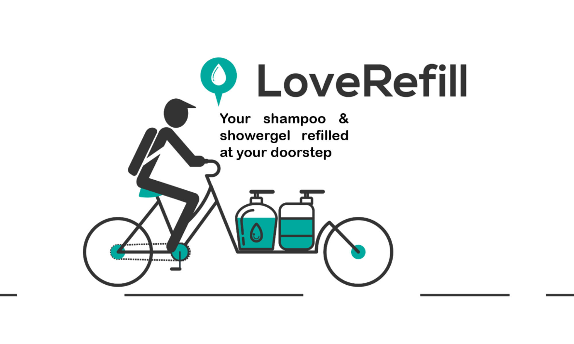 Love Refill: a bicycle delivery for your Shampoo, shower gel and more